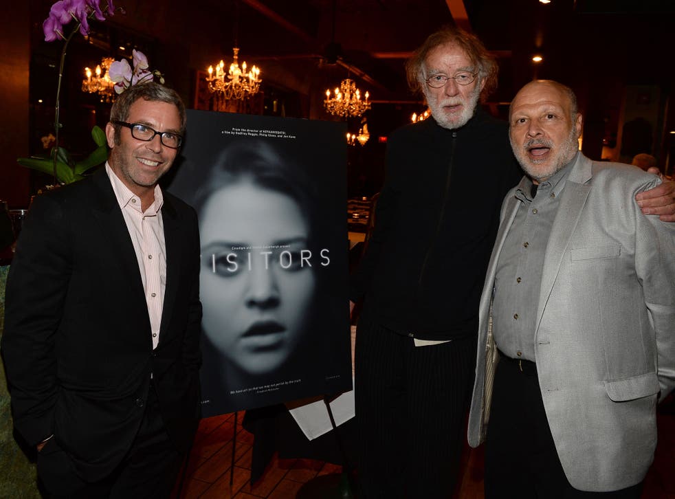 Producer Jon Kane, director Godfrey Reggio and producer Lawrence Taub attend the 'Visitors' Post-Screening Dinner at last year's Toronto International Film Festival