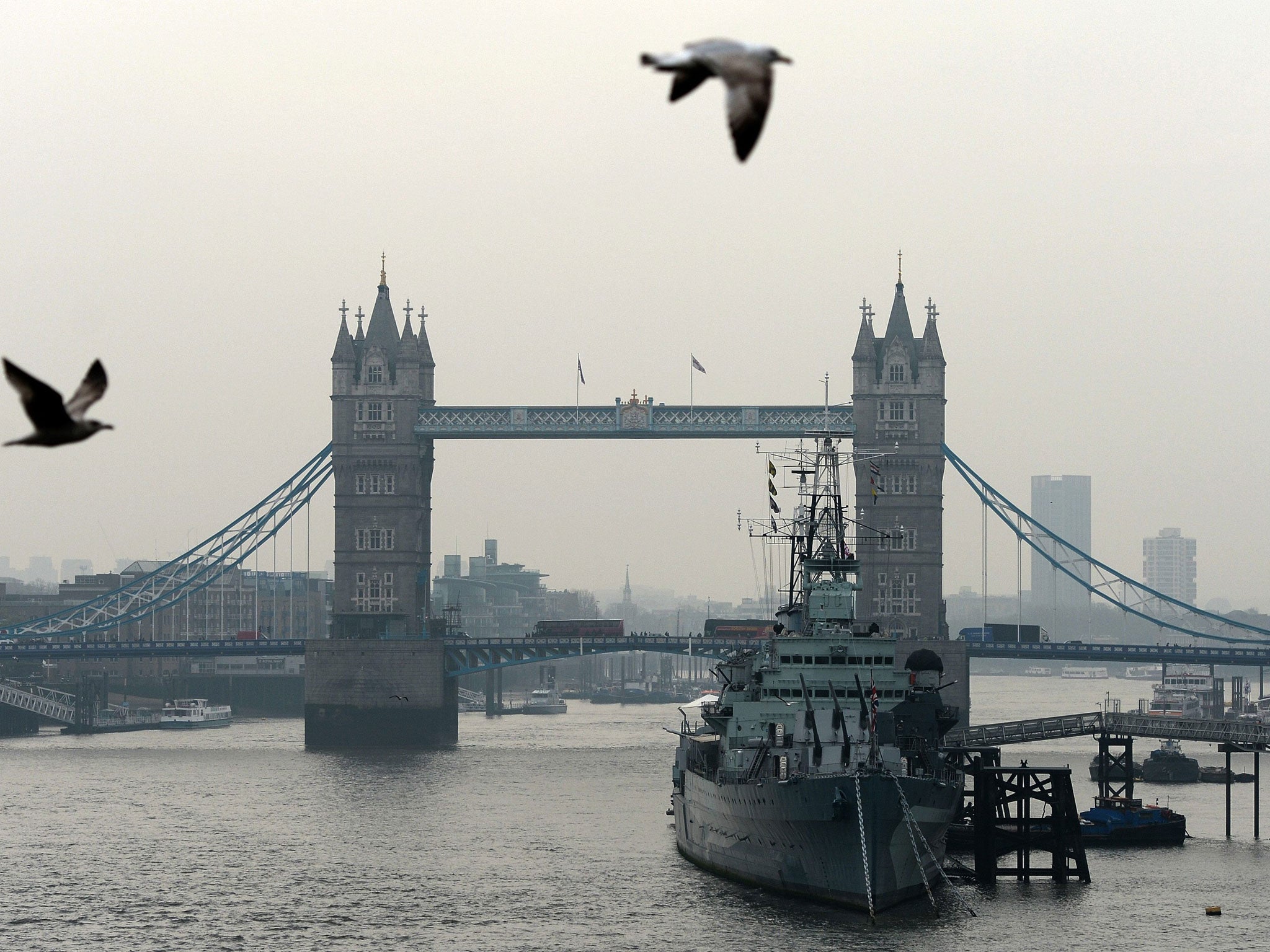 Tower Bridge was shut after the bomb was discovered