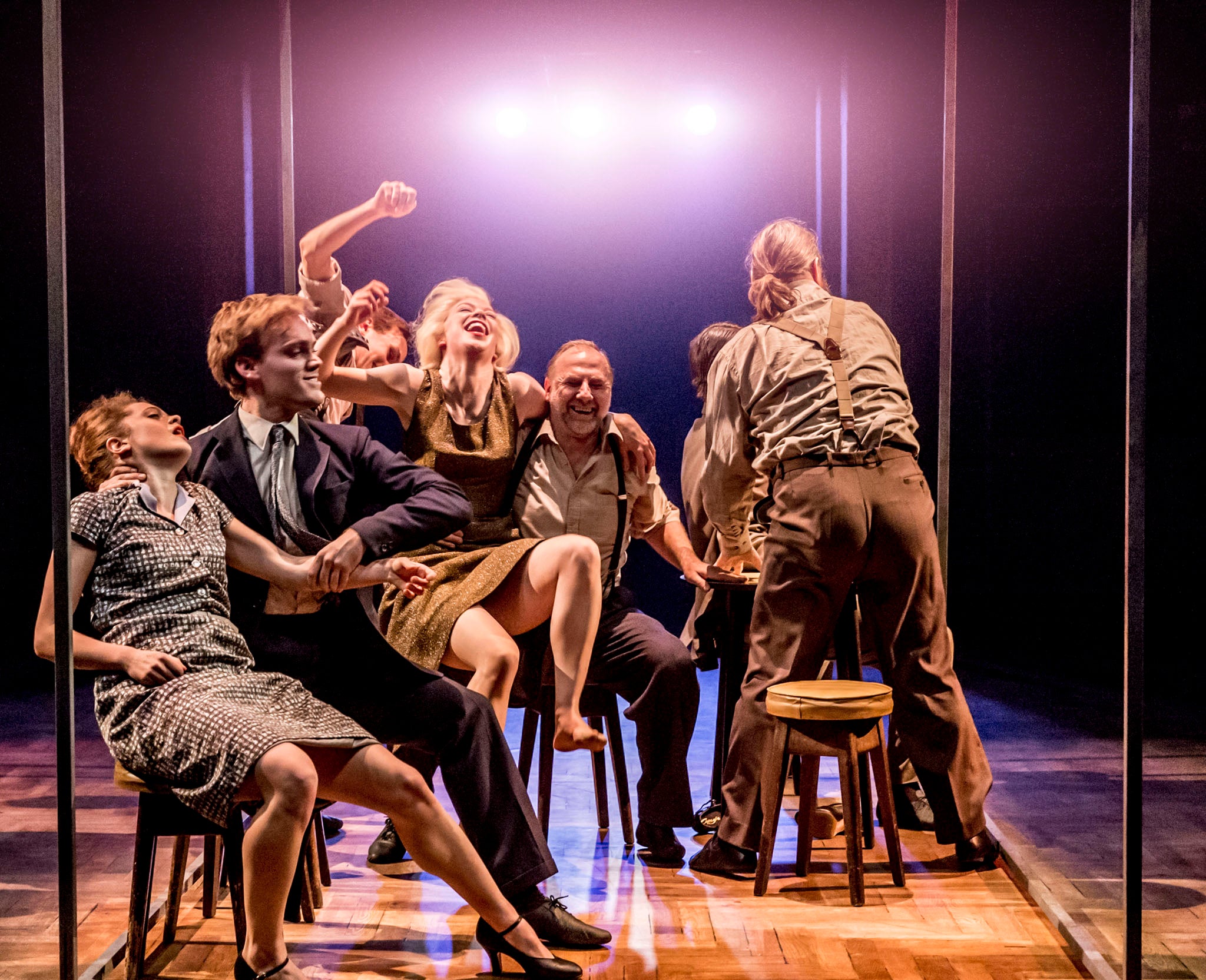 A scene from Kes performed at the Sheffield Crucible