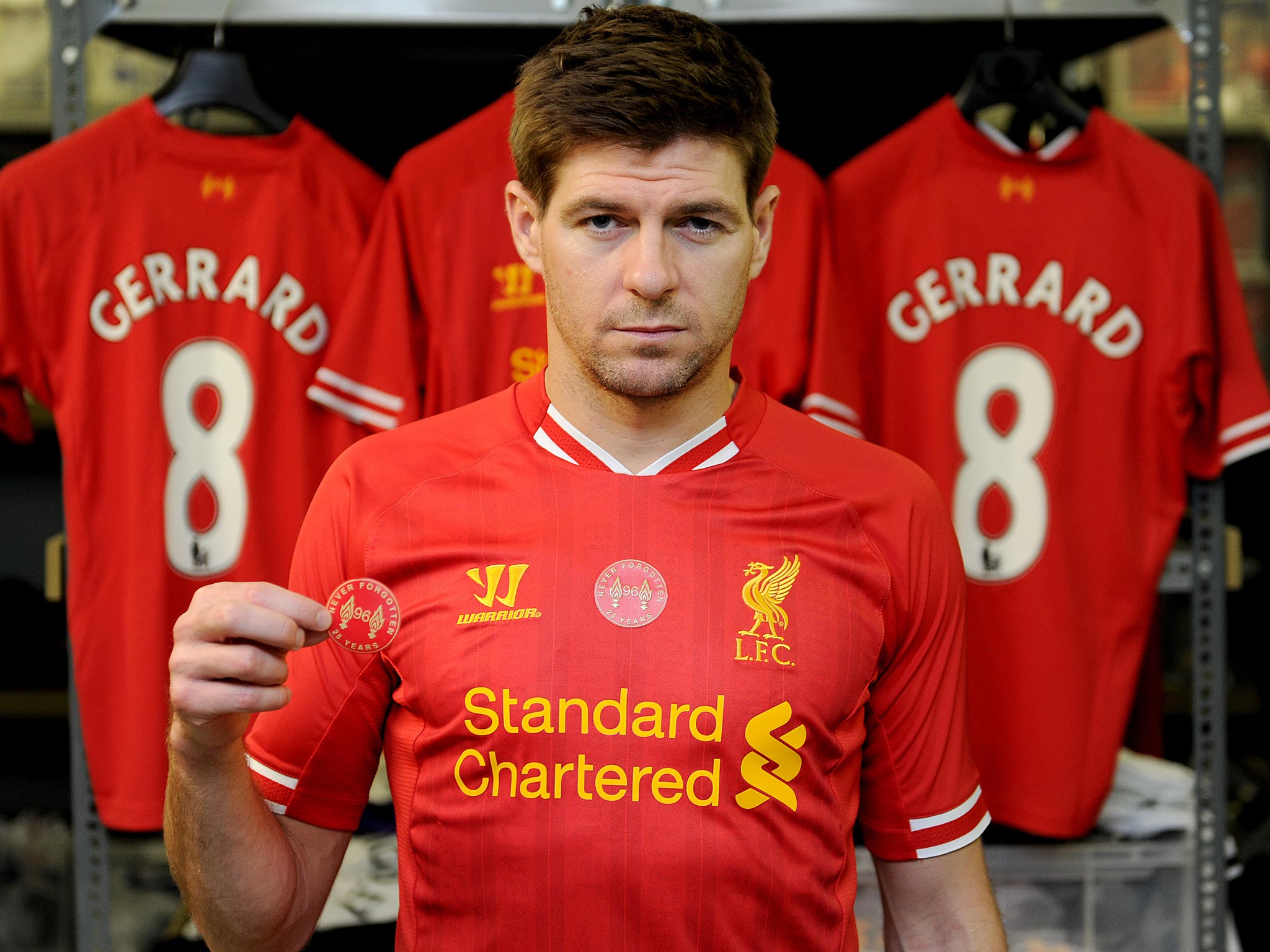 Liverpool shirt outlet badge