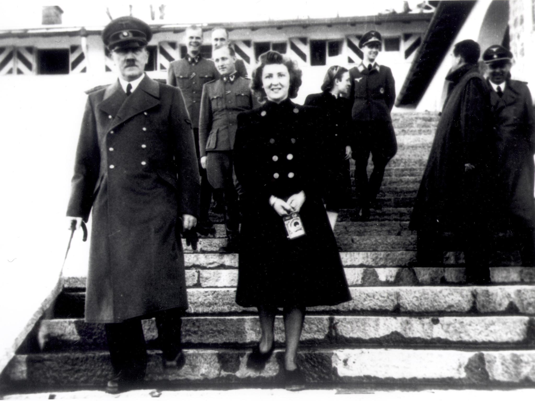 Adolf Hitler with Eva Braun, whose relationship with him was a state secret