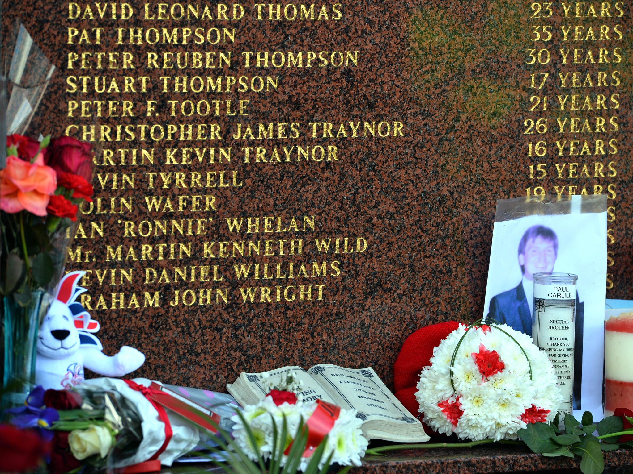 Tributes are left at the Hillsborough Memorial at Anfield; but the horror of 15 April 1989 is beyond the comprehension of many modern fans
