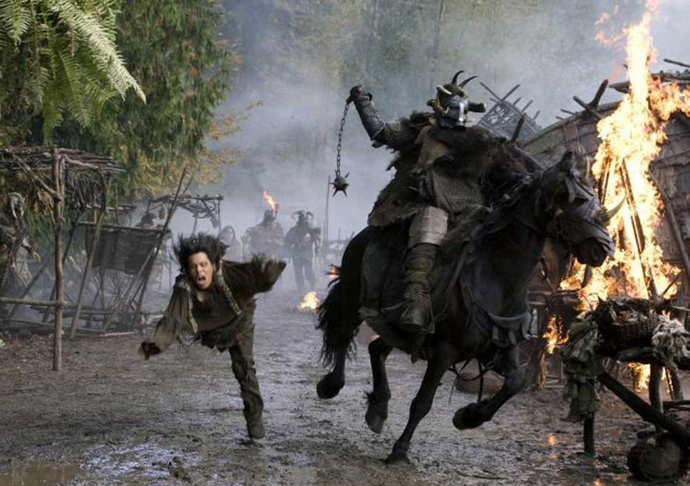 Under siege: Vikings attack a village in the 2007 film Pathfinder 
