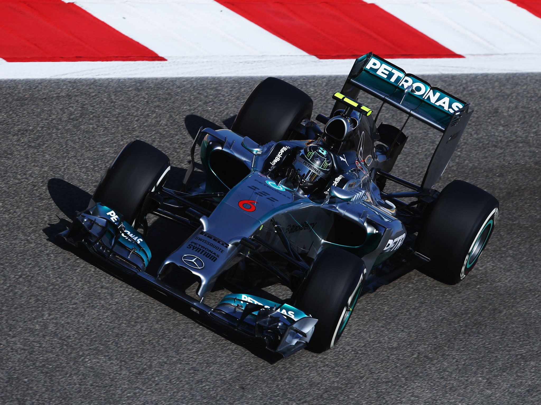 Nice Rosberg takes pole position in Bahrain