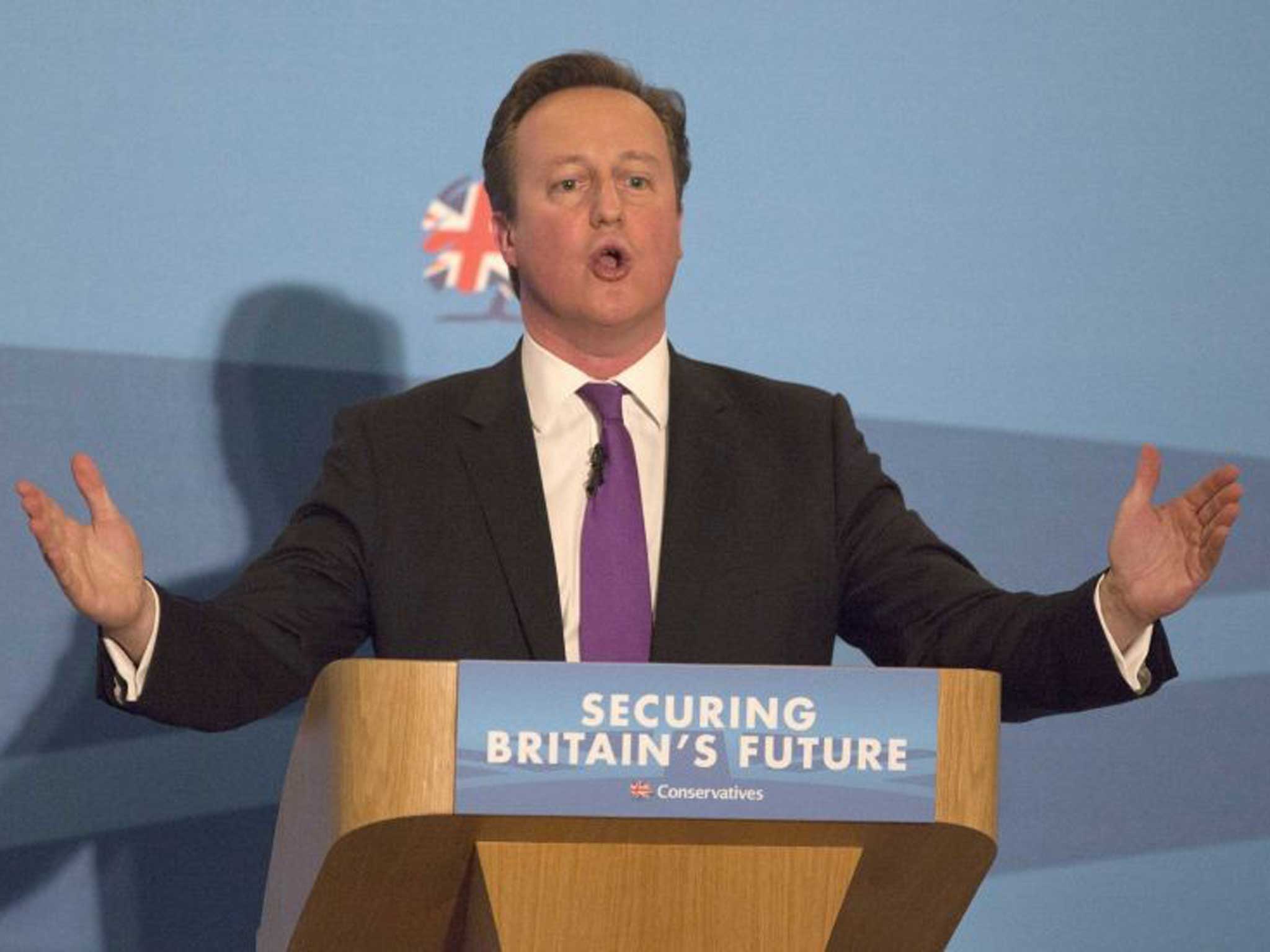 David Cameron said that Ukip was not the party to change anything in Europe
