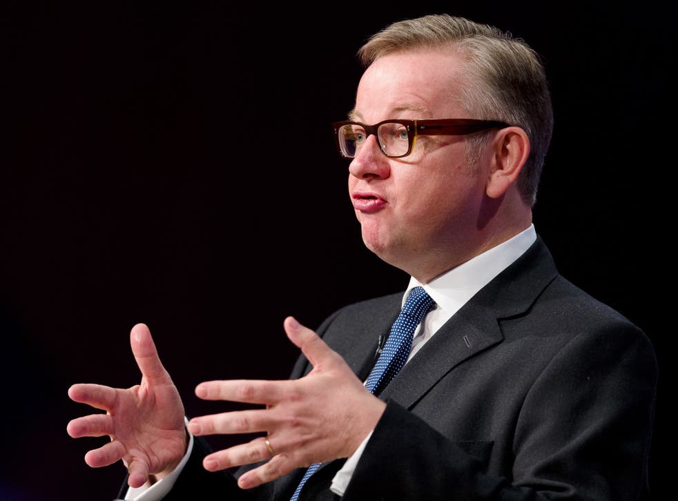 'Loads of hot sex': Mr Gove offers his analysis as to why young entrepreneurs come to London (File image - the Education Secretary's actual expression at the time of the remark cannot be verified)  
