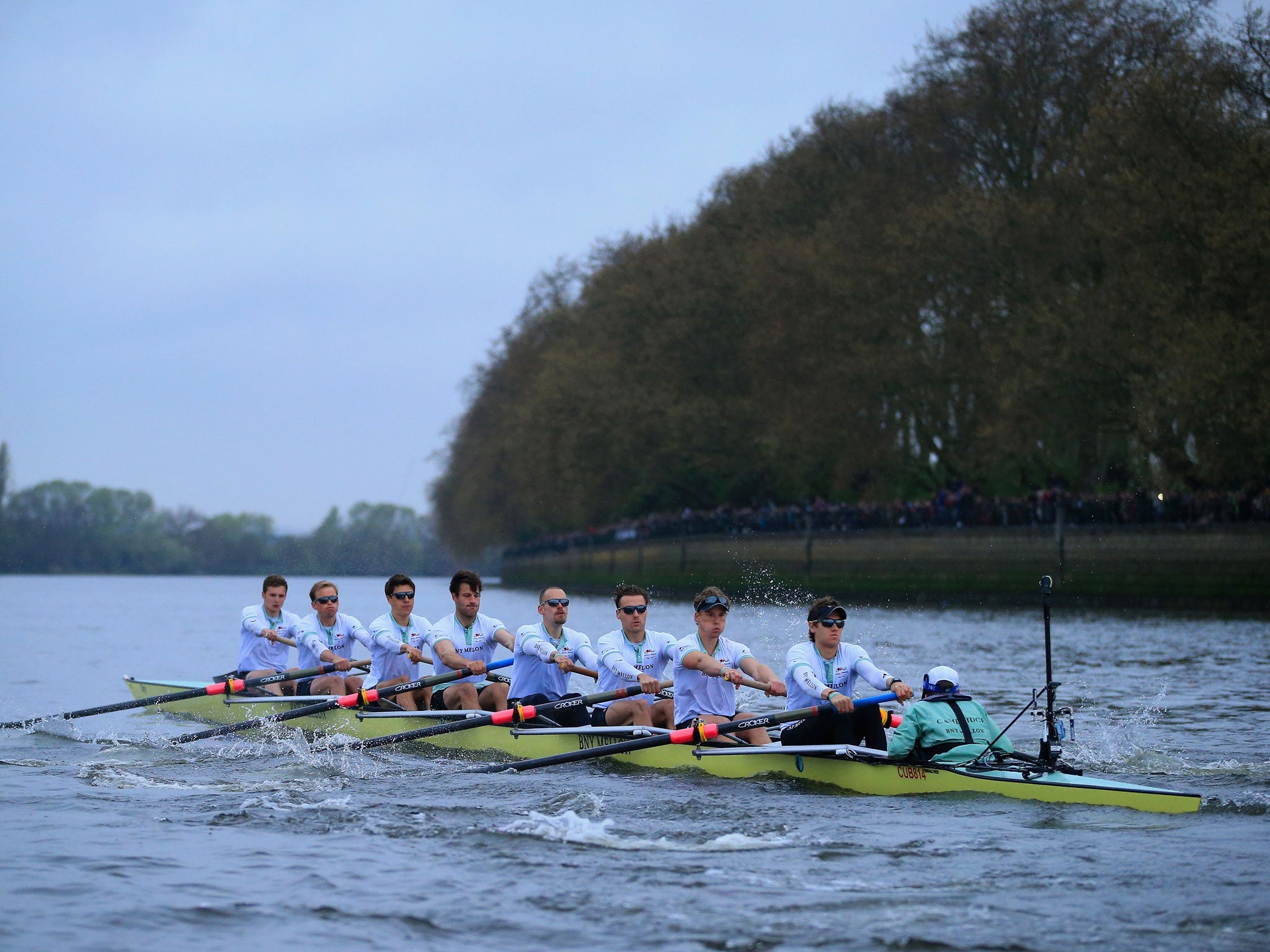 Cambridge never recovered from an early clash of oars