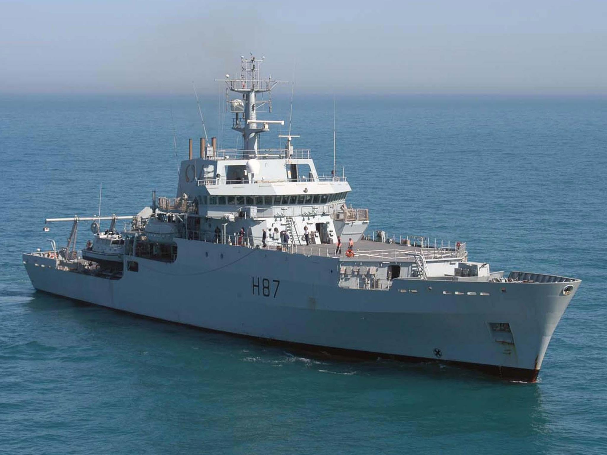 HMS Echo, which is helping to find missing Malaysia Airlines flight MH370