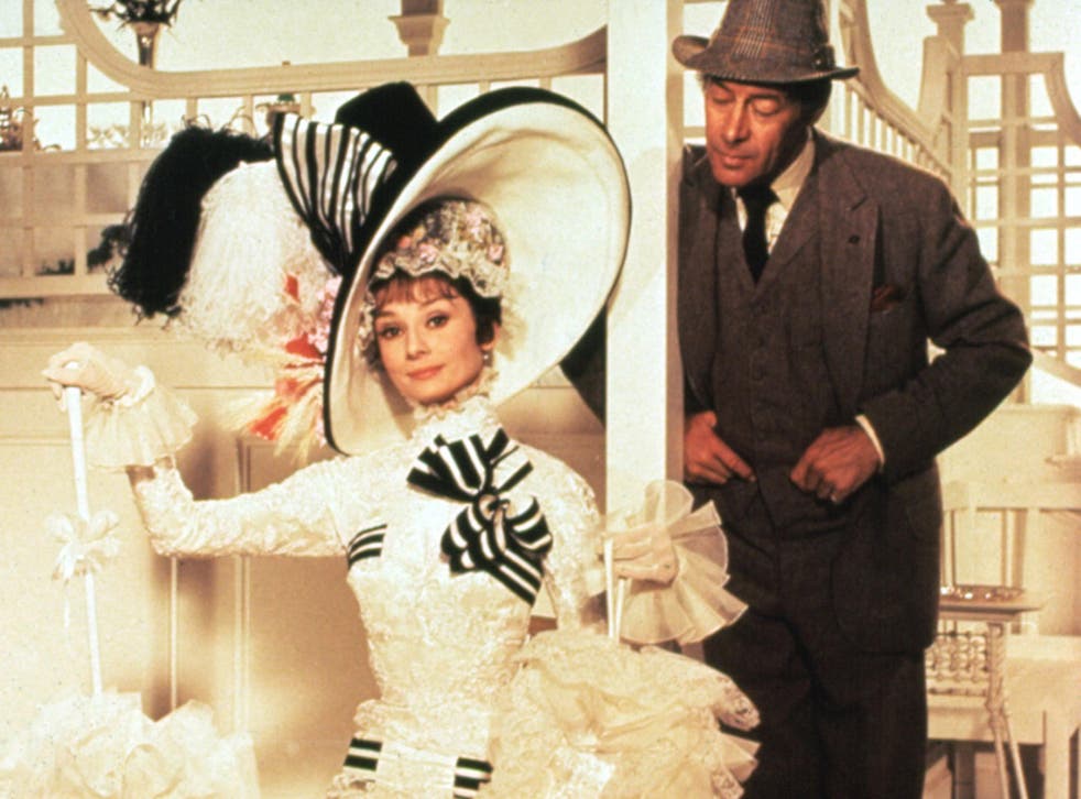 Audrey Hepburn as Eliza Doolittle and Rex Harrison as Professor Henry Higgins in 'My Fair Lady', the musical adaptation of 'Pygmalion'