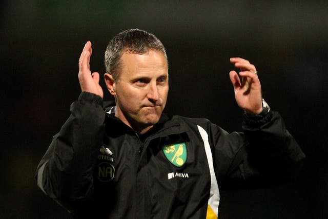 Neil Adams has been given five matches to keep Norwich in the Premier League after Chris Hughton was sacked