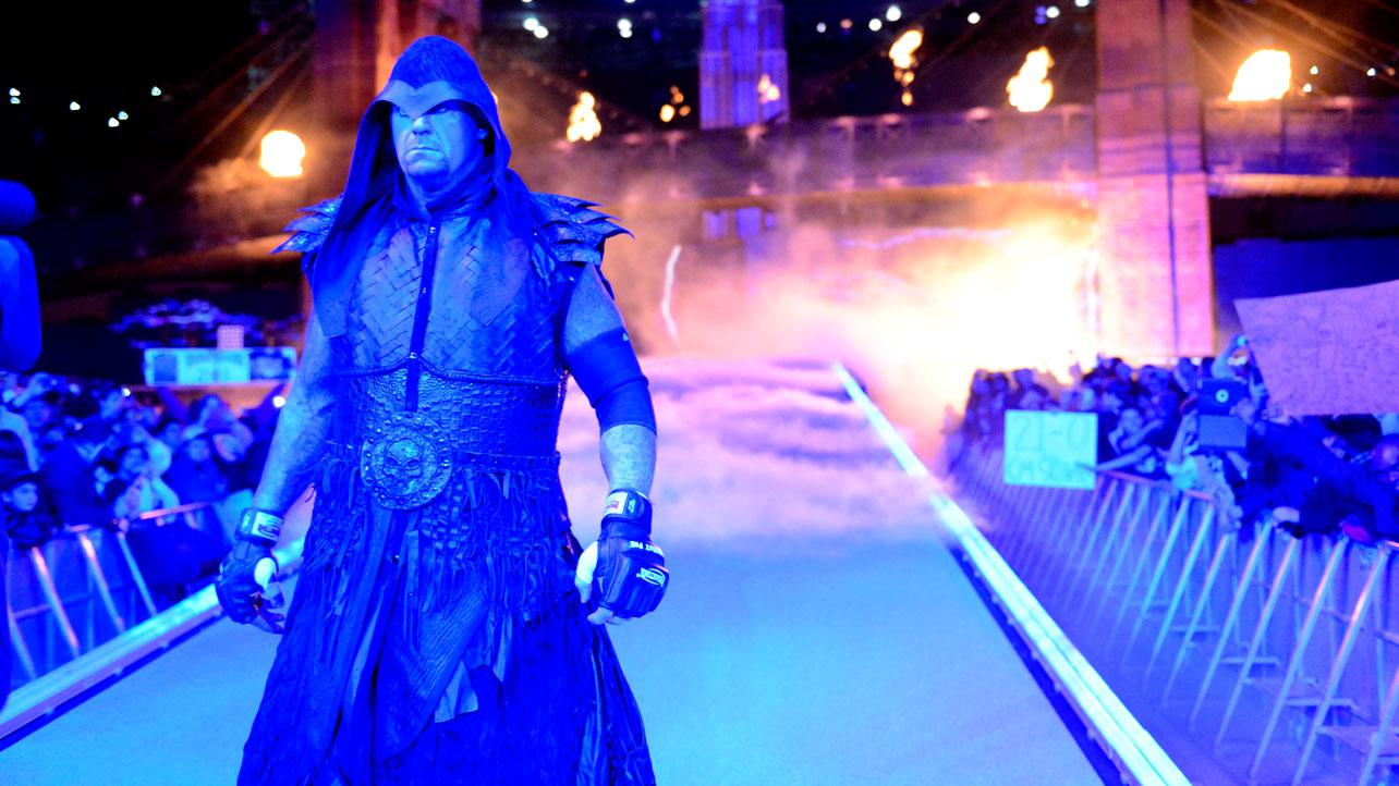 The Undertaker makes his appearance at WrestleMania