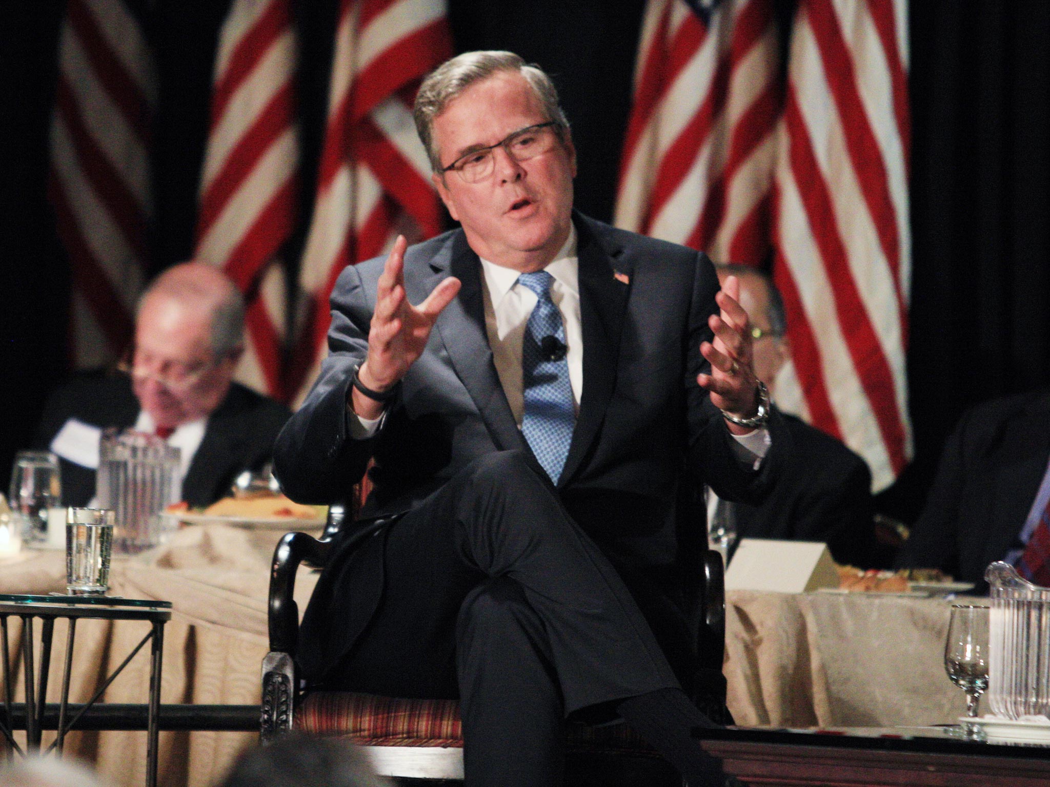Jeb Bush says he spends every day trying not to think about
whether to run for the presidency
