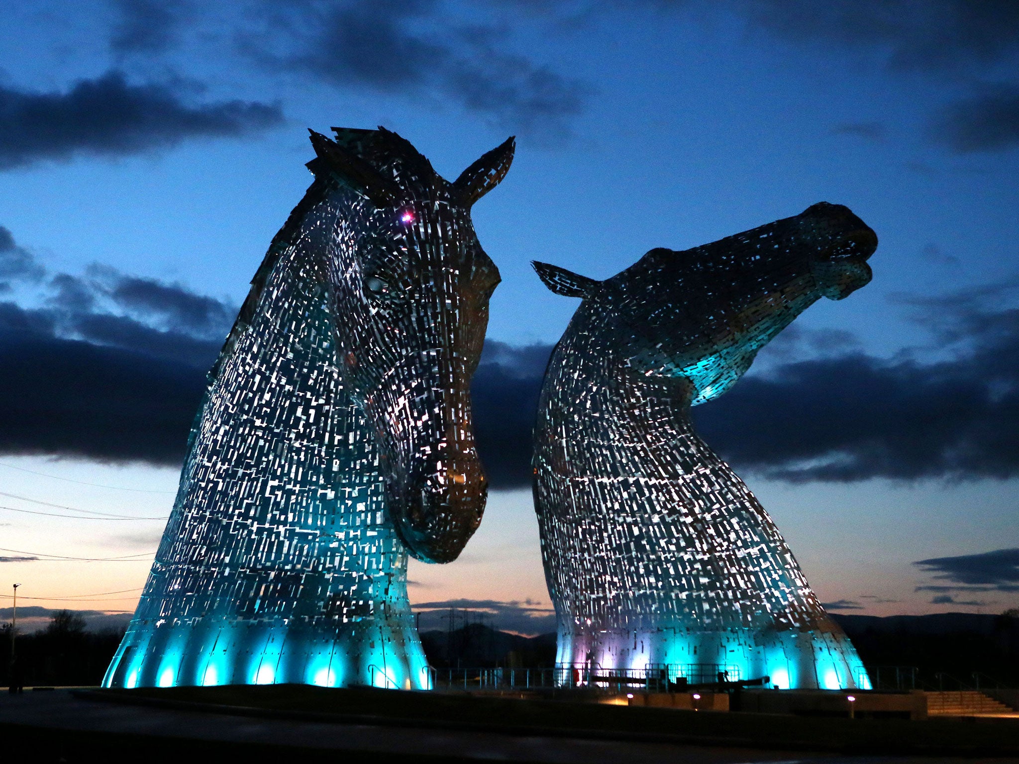 The Kelpies by sculptor Andy Scott