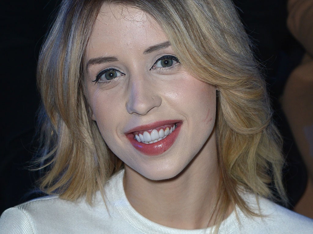 Peaches Geldof attends Paris Fashion Week on February 25, 2014 in France.