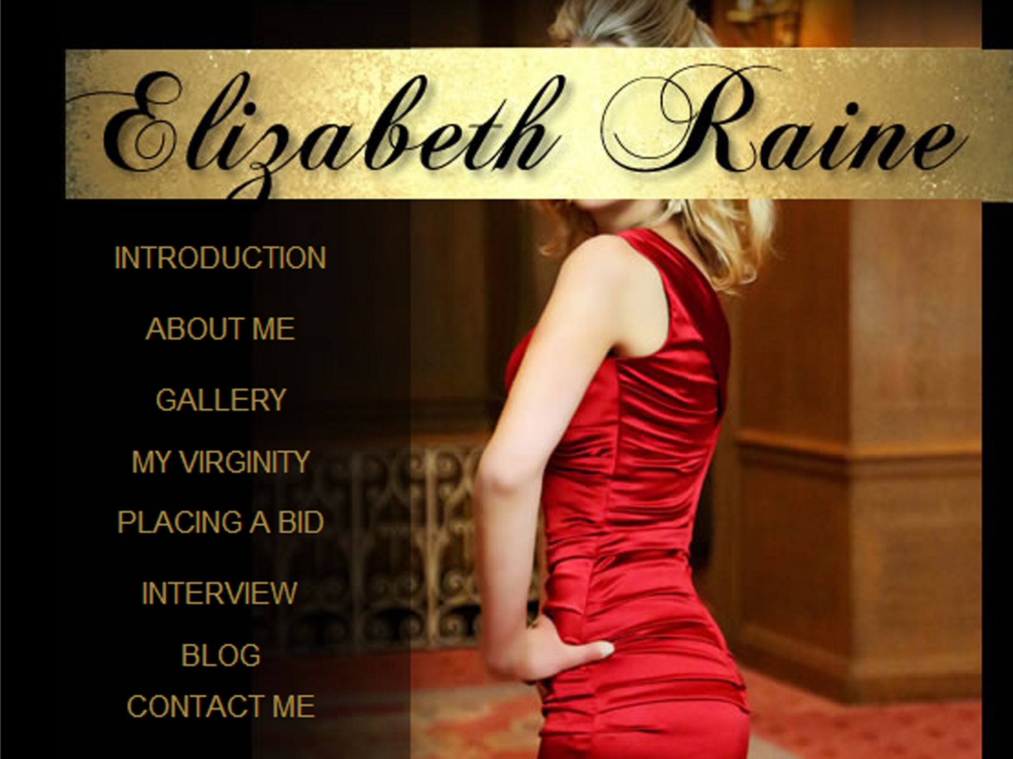 Elizabeth Raine is offering to auction her virginity