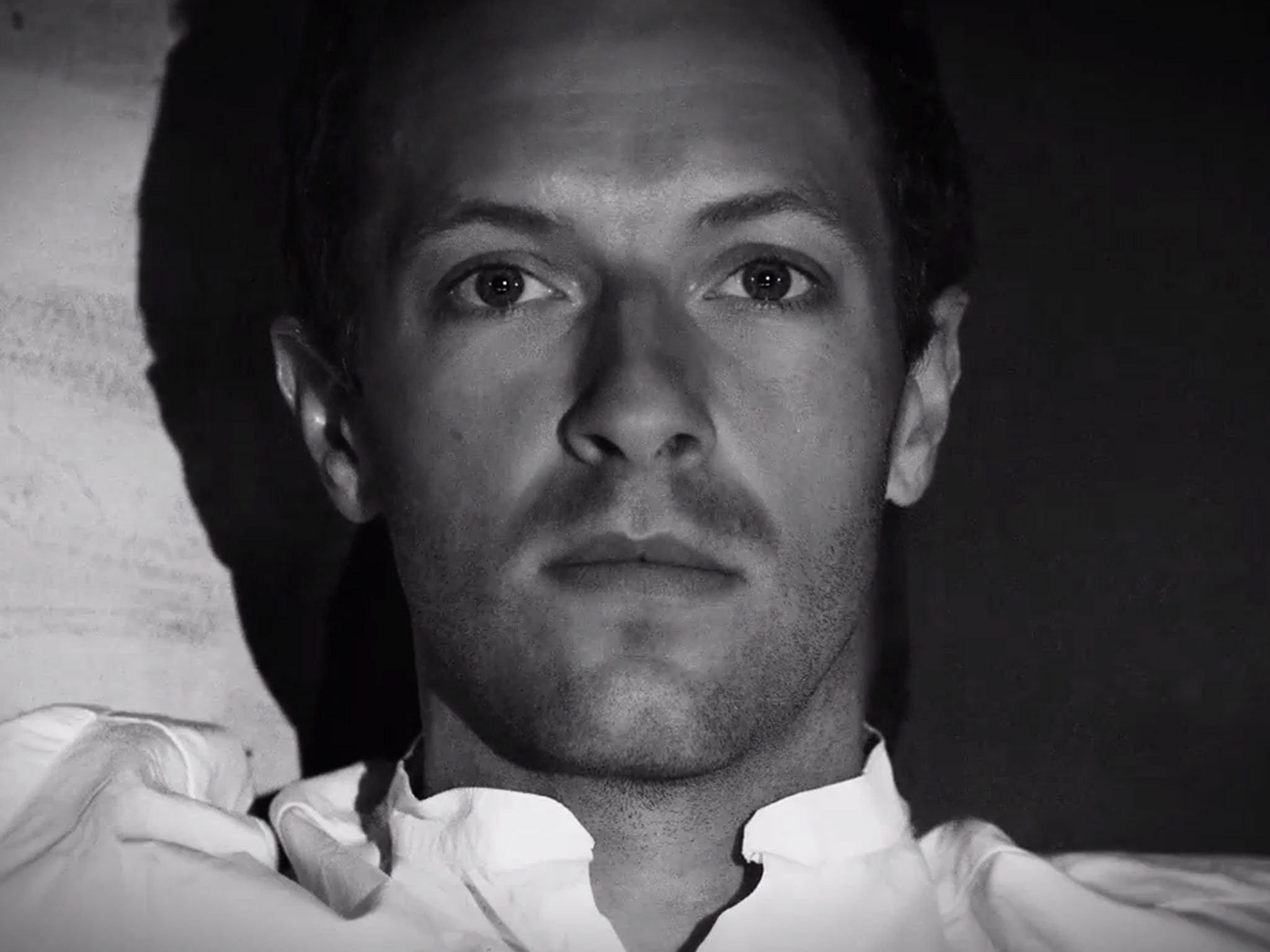 Chris Martin as magician's assistant Christophe in the music video for Coldplay's 'Magic'