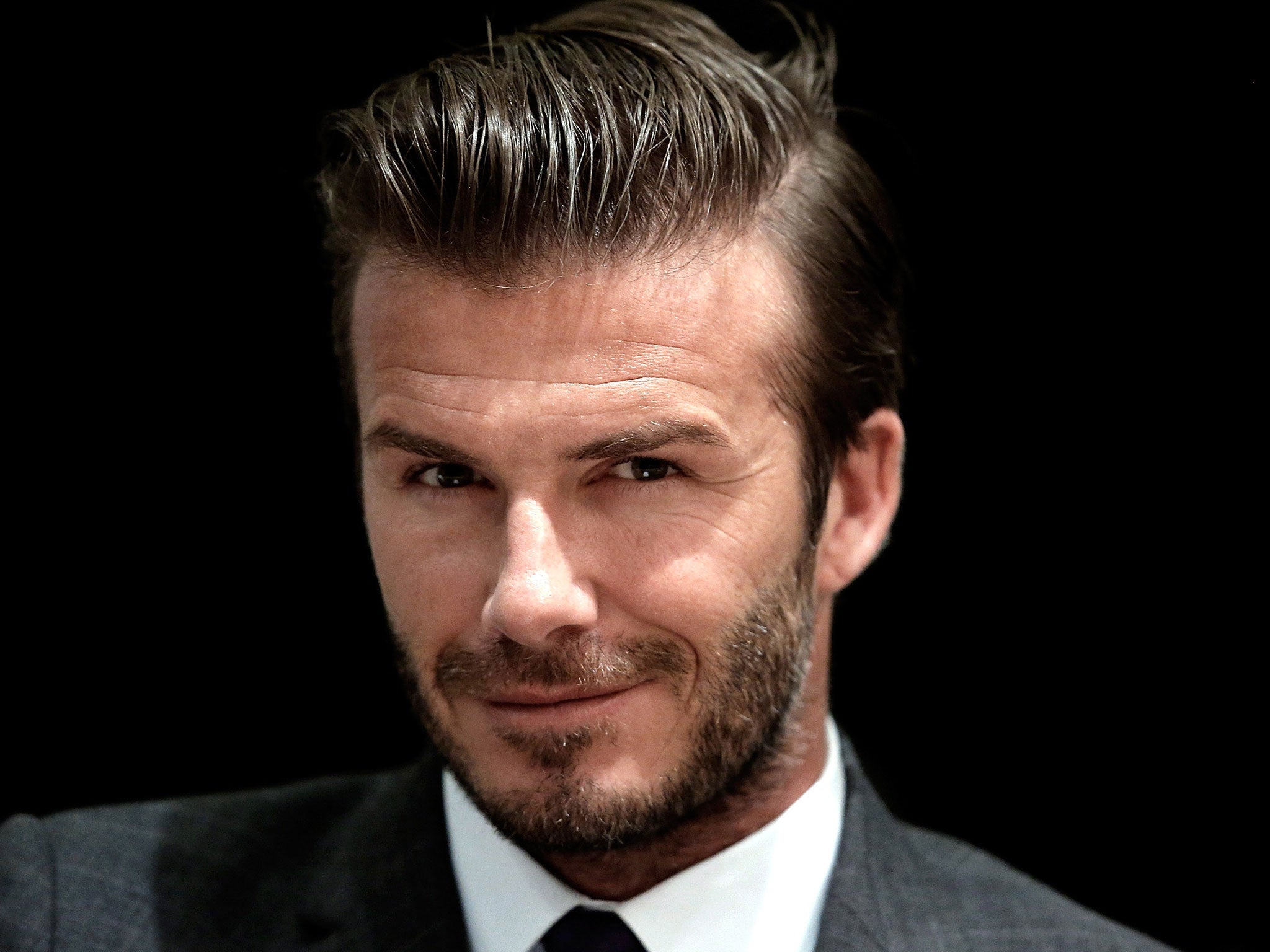 David Beckham attends a forum for Chinese Super League