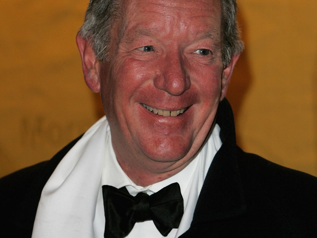 Michael Buerk arrives at the Morgan Stanley Great Britons '05 awards ceremony at the Guildhall on January 26, 2006 in London, England.