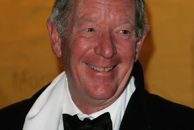 Michael Buerk arrives at the Morgan Stanley Great Britons '05 awards ceremony at the Guildhall on January 26, 2006 in London, England. 