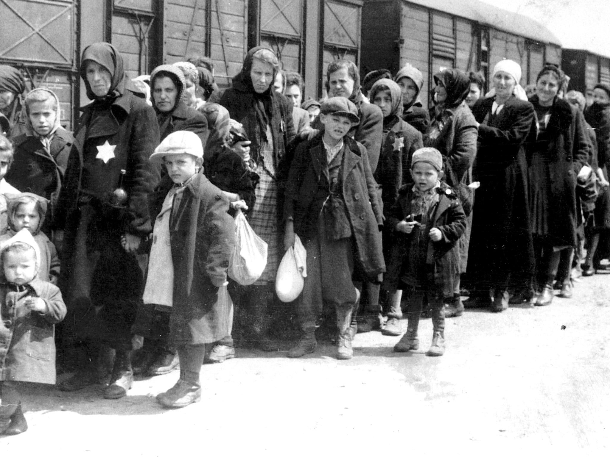 Jews from all over Europe were brought by train to the death camp at Auschwitz in Poland