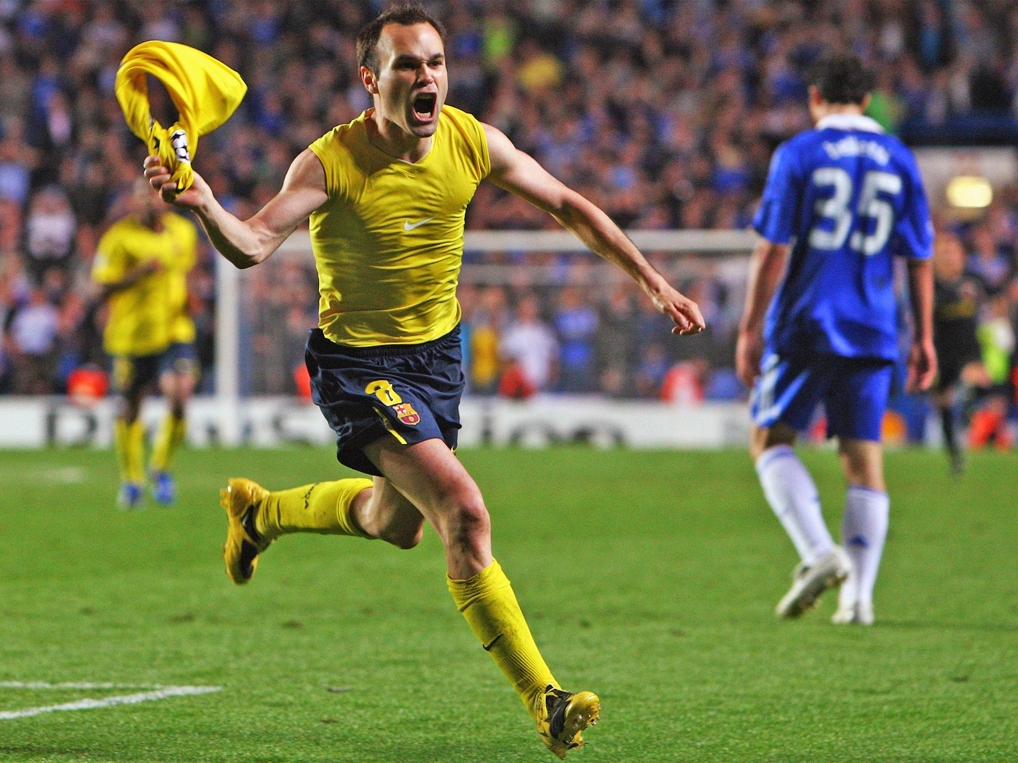 Andres Iniesta’s last-minute goal against Chelsea in 2009 sent Barcelona through to the final