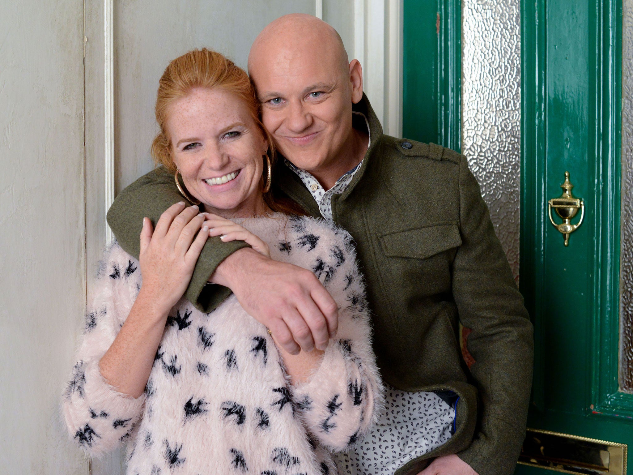 On-screen partners Bianca and Terry in happier times