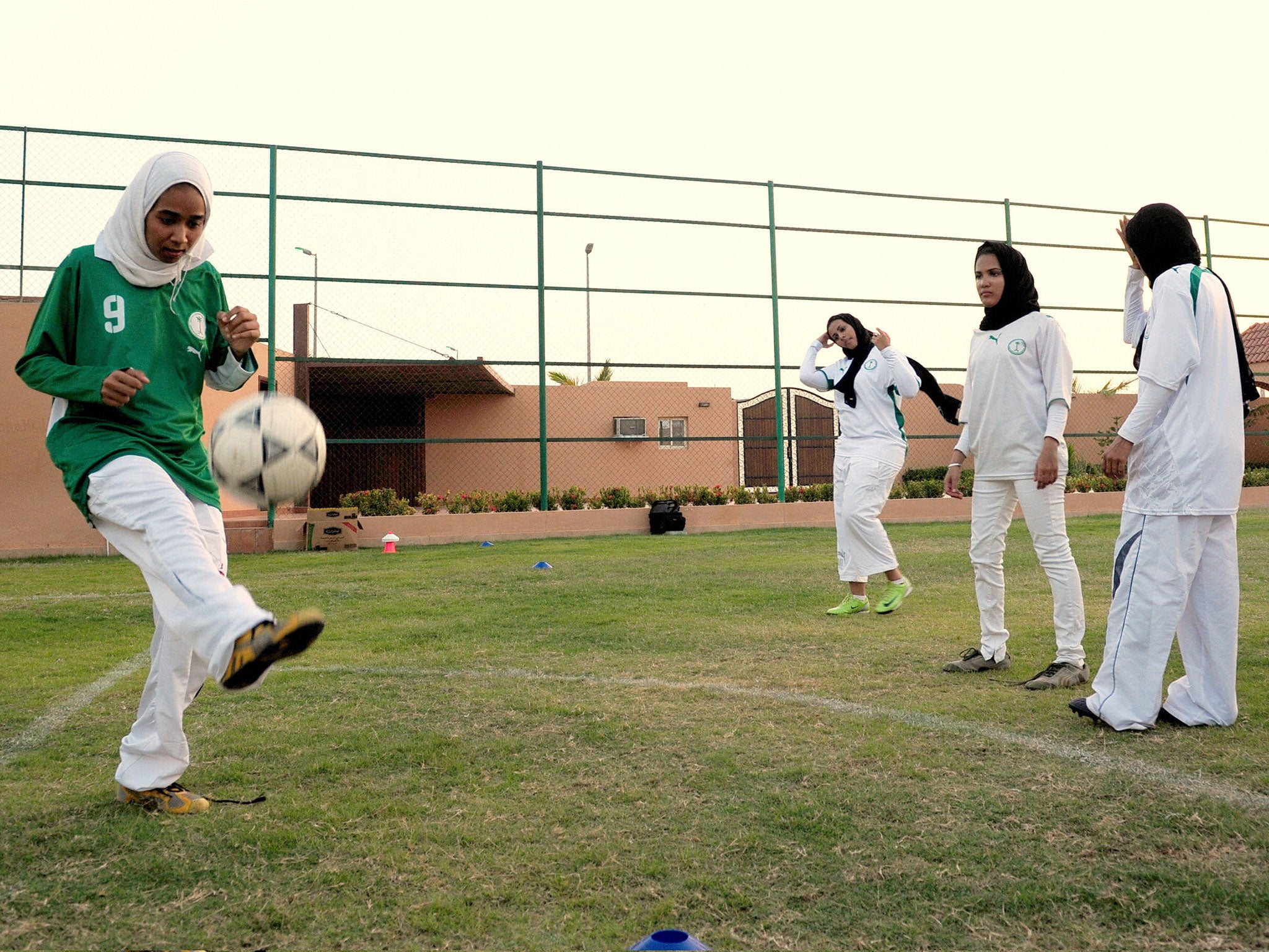 Saudi members of the King's United women football club. Authorities in Saudi Arabia have been asked to consider lifting a state-school ban on sports for girls as part of a series of cautious social reforms in the ultra-conservative Kingdom