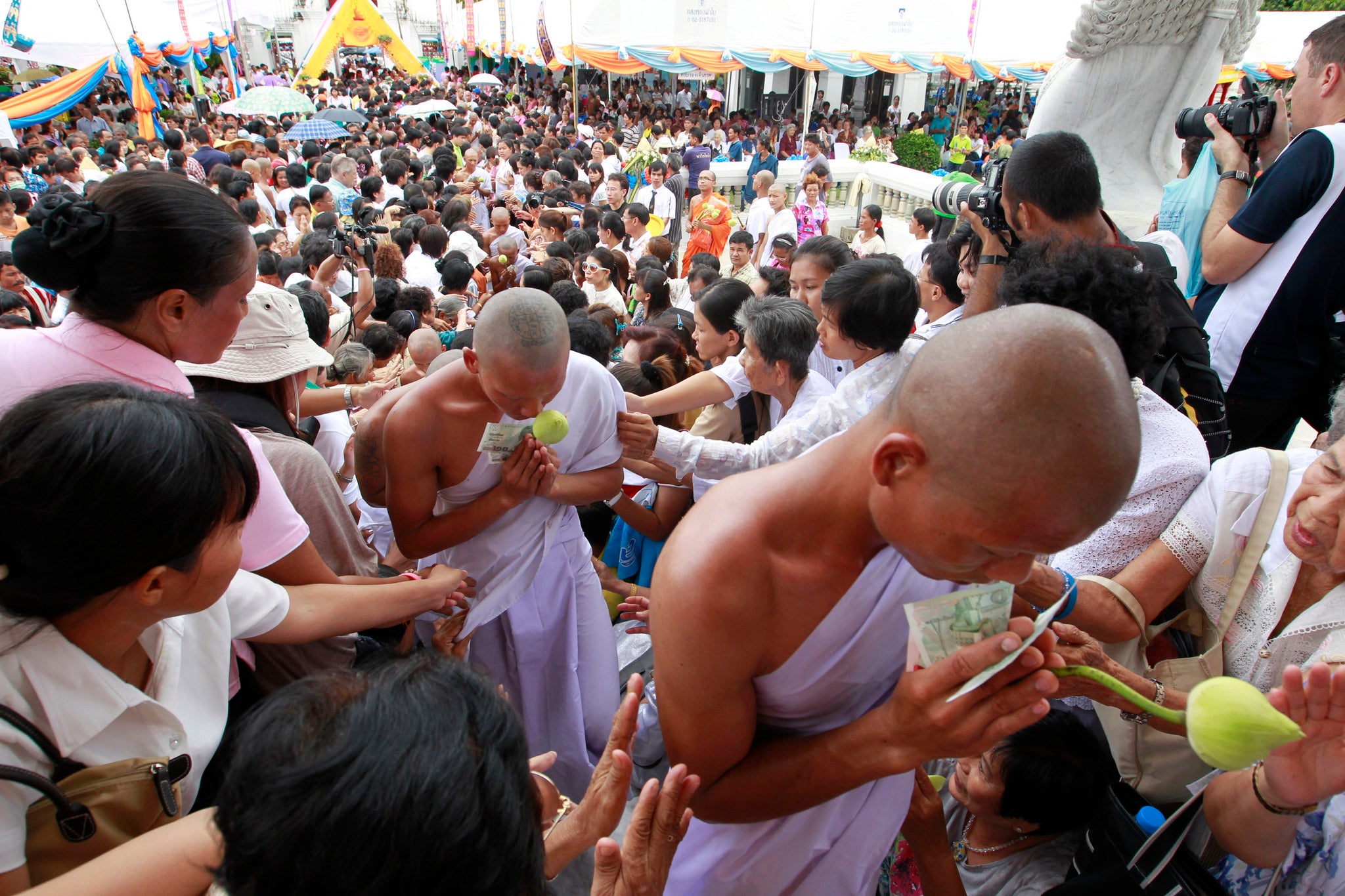 Eight-petalled Lotus flowers are commonly associated with Buddhism.