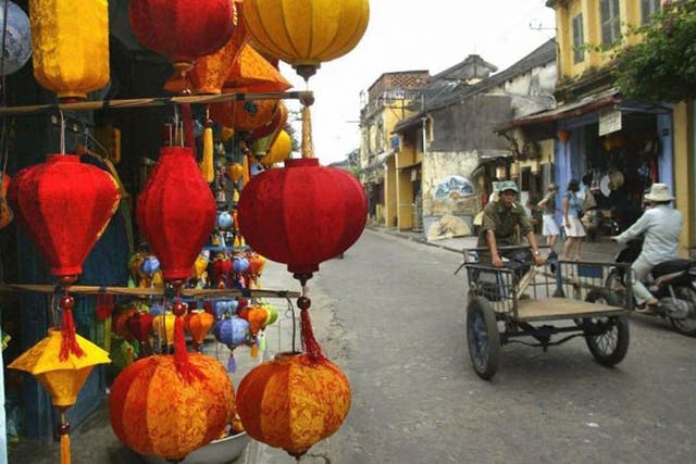 Light fantastic: a lantern-strung street in Hoi An 