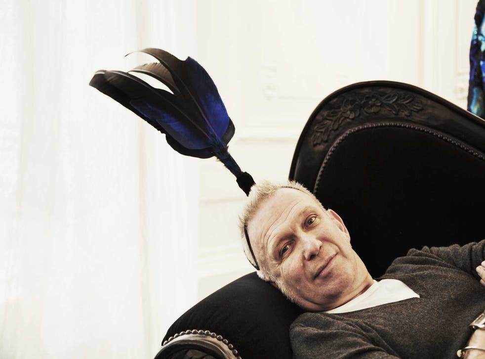 Sitting pretty: Over four decades, Gaultier has firmly cemented his place in fashion history and in the public consciousness
