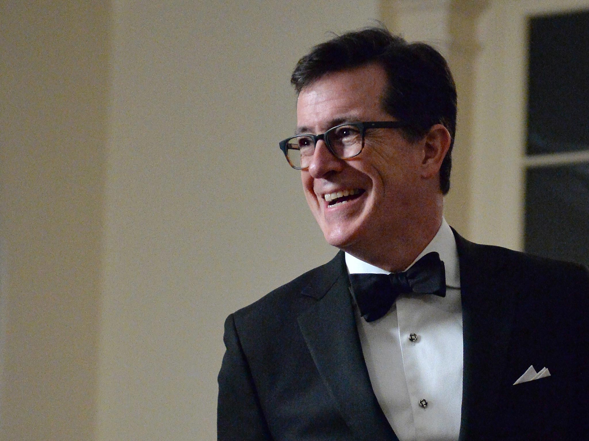 Political comedian Stephen Colbert, who will be replacing David Letterman on 'The Late Show'