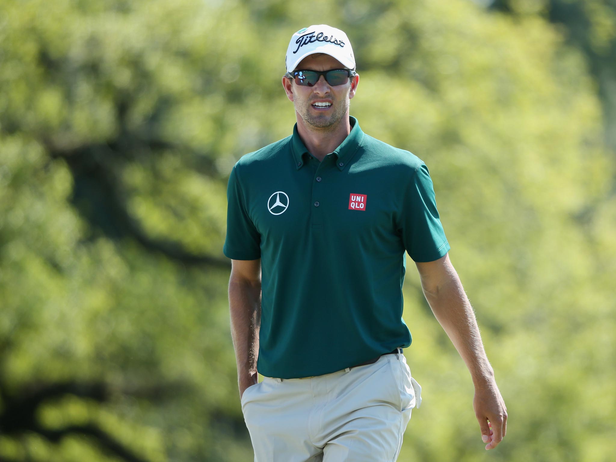 Adam Scott is hoping to build on his competitive 69 as he continues to defend his Masters title