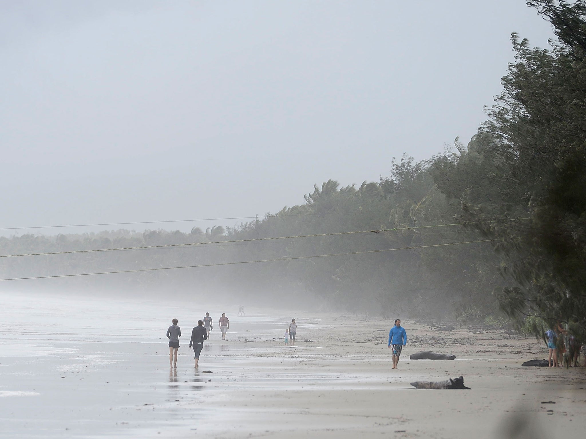 The storm, the strongest to approach the Queensland coast in three years, was classified as a tropical depression