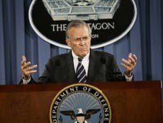 Read more

Donald Rumsfeld, the ultimate known unknown of American politics