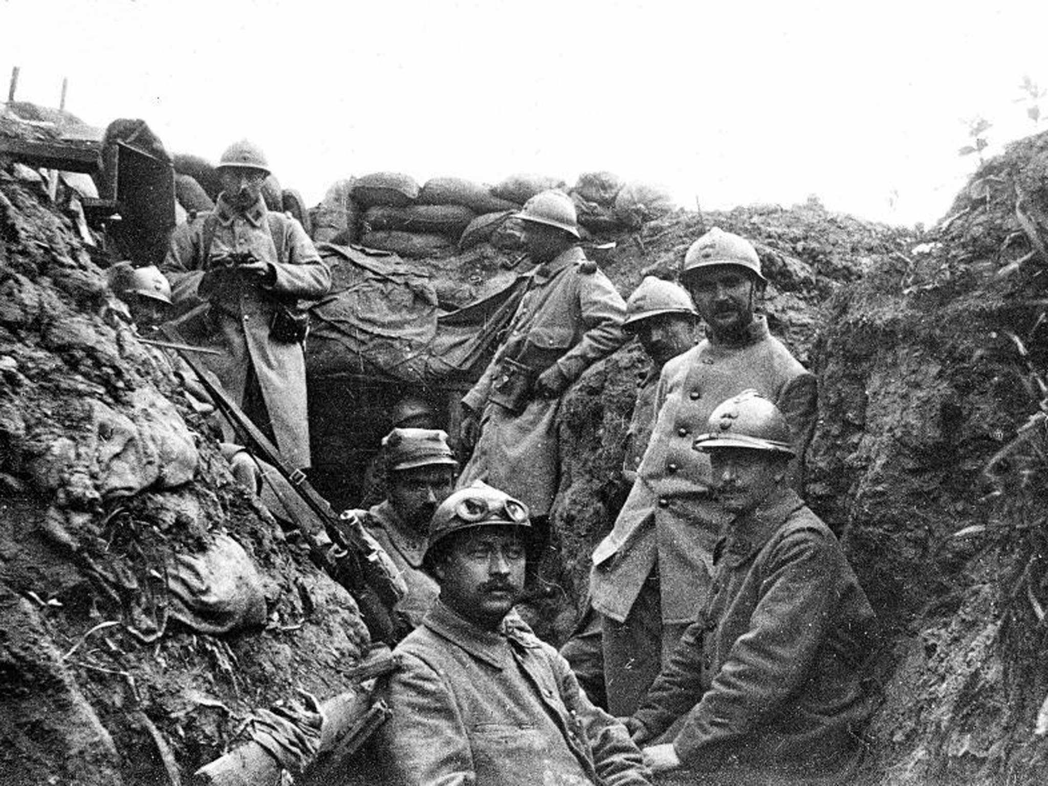 One of the trenches from which deserters tried to escape