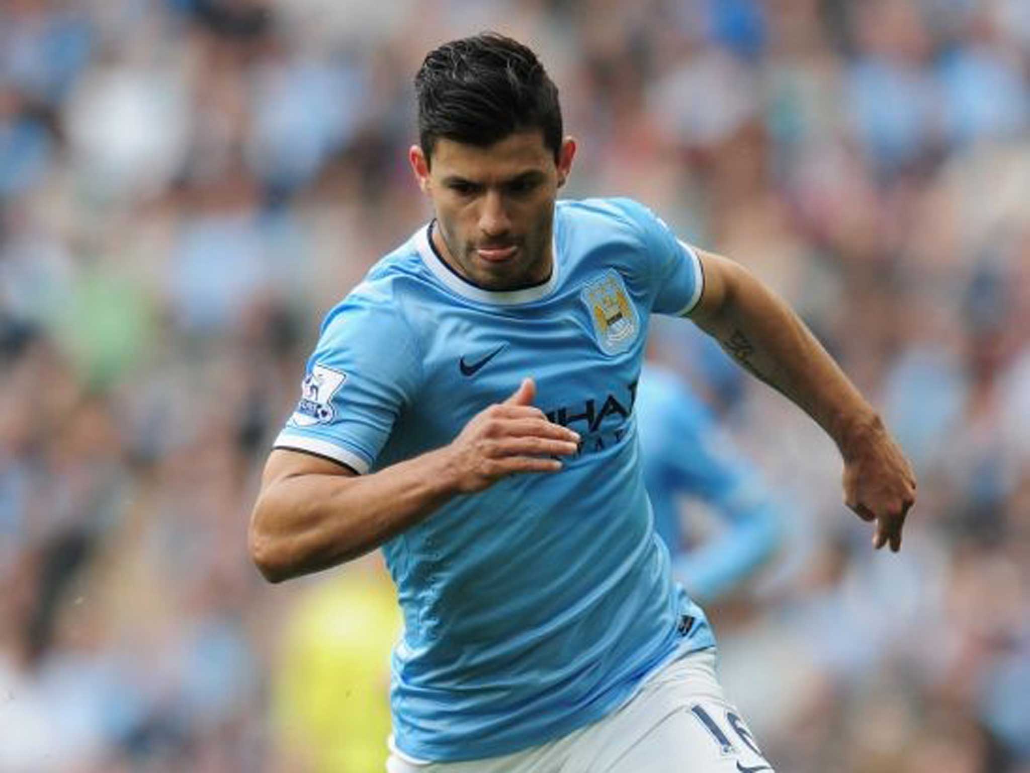 Ordinarily Pellegrini would like to ease Aguero back into action after a month out, but this may not be an option