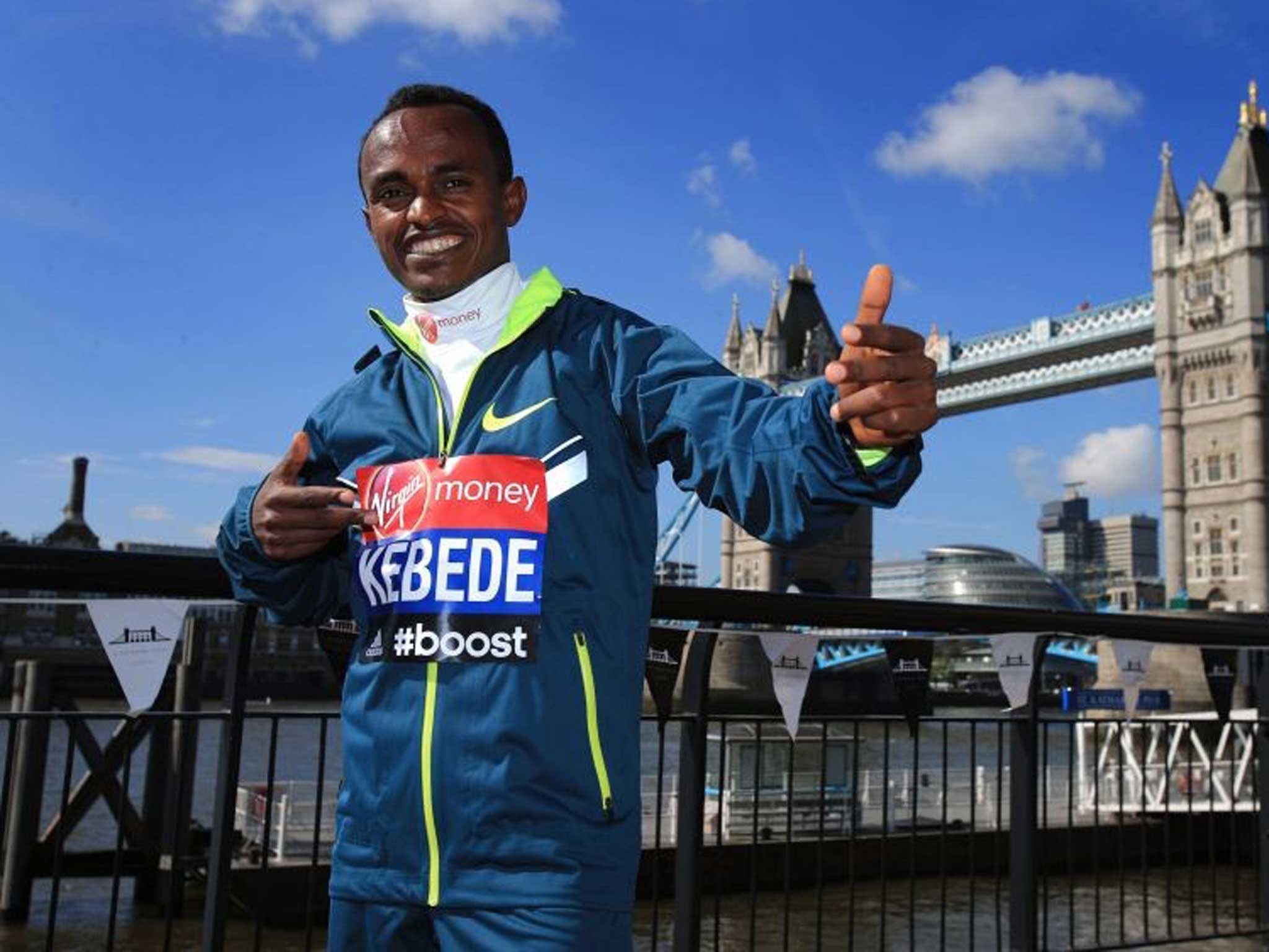 Tower of strength: Tsegaye Kebede believes he can break the course record if the weather conditions are favourable