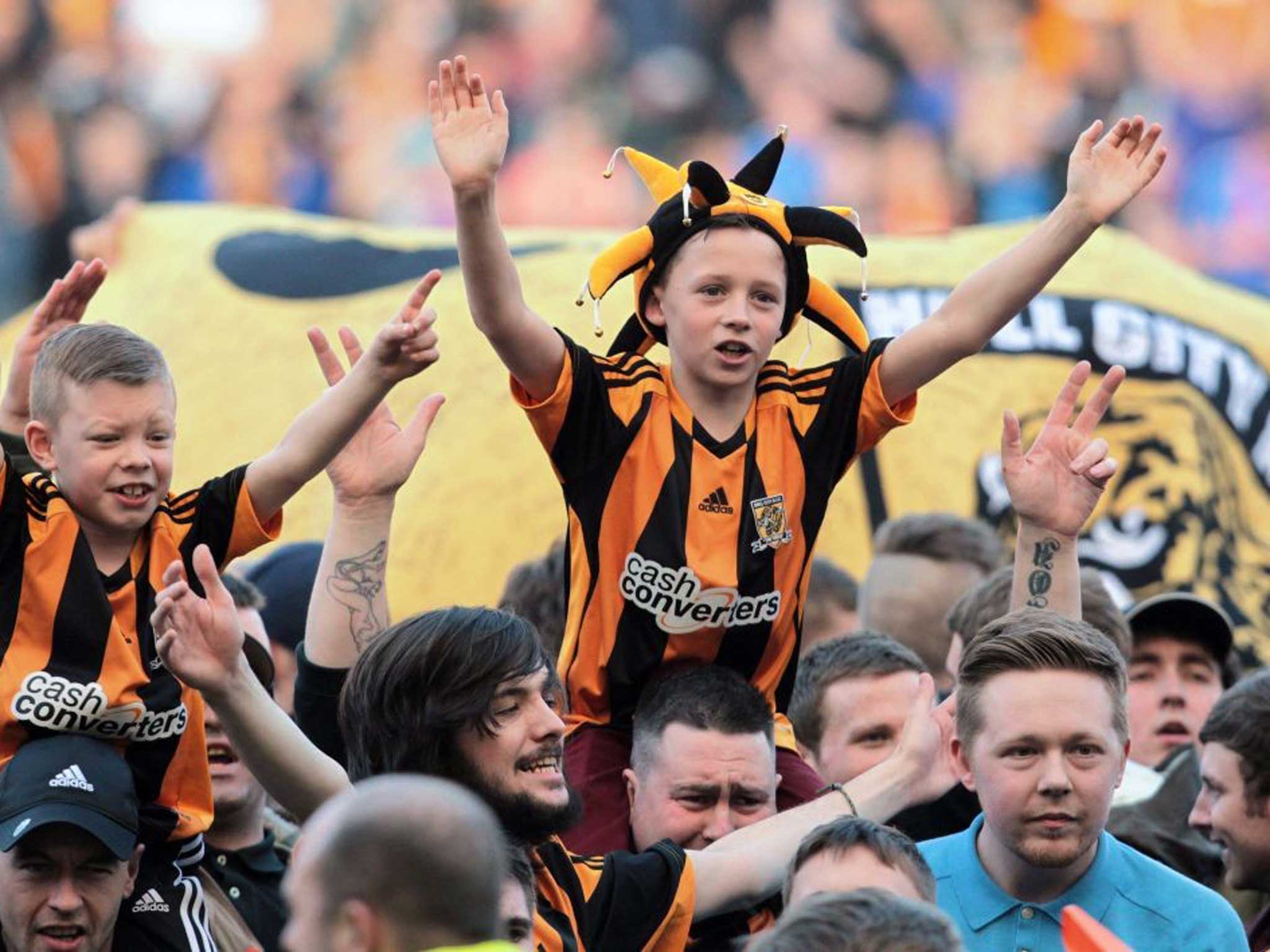 The name game: Wembley will be given a golden sheen in today’s FA Cup semi-final by fans of Hull City, not Tigers