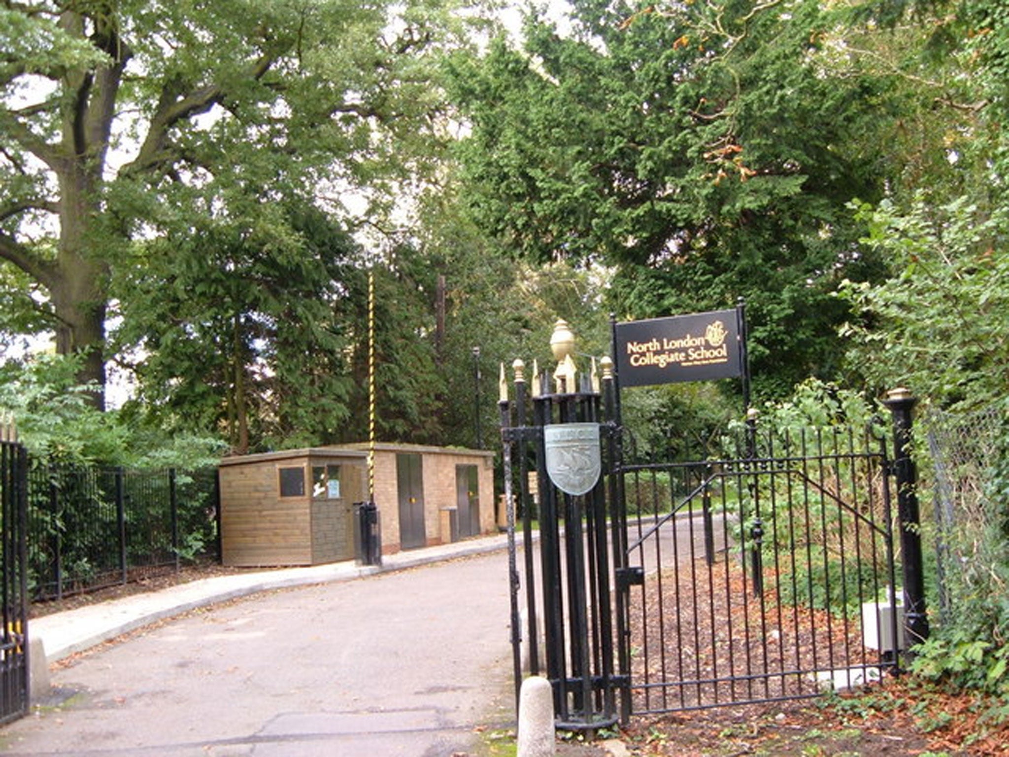 The entrance to the North London Collegiate School (for Girls) in Edgware, Middlesex