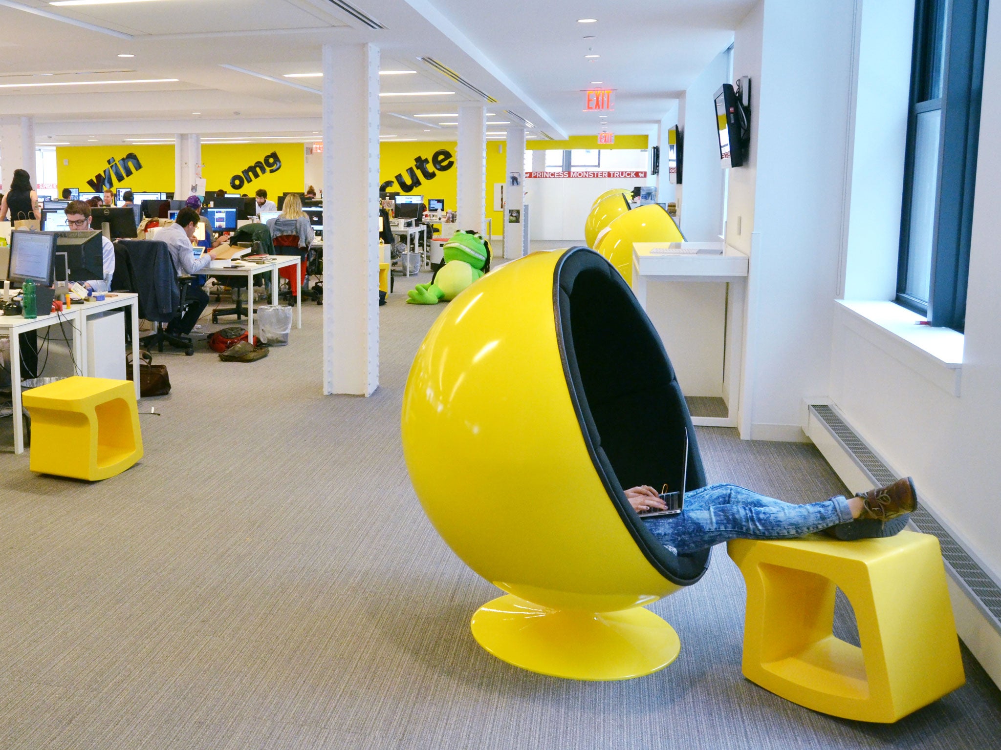 The growing reputation of BuzzFeed’s reporting teams, with the New York office pictured, has helped it to hire top investigative talent