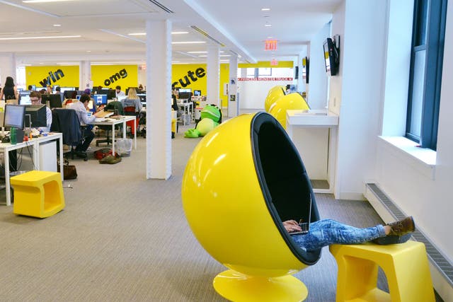 The growing reputation of BuzzFeed’s reporting teams, with the New York office pictured, has helped it to hire top investigative talent