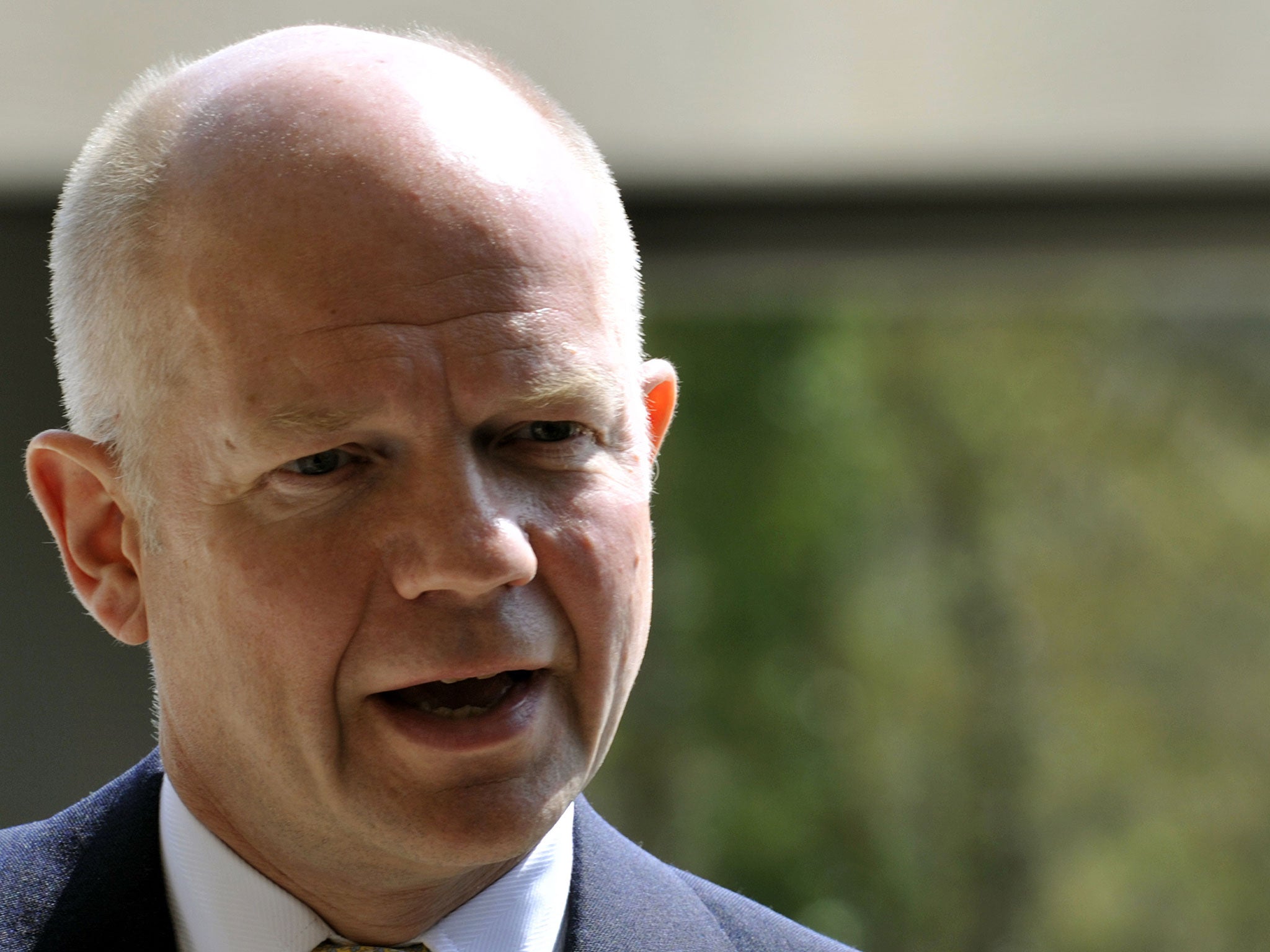William Hague said Russia's actions were "deliberate"
