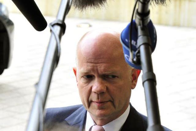 The Foreign Secretary William Hague says Russia is behind the unrest in eastern Ukraine