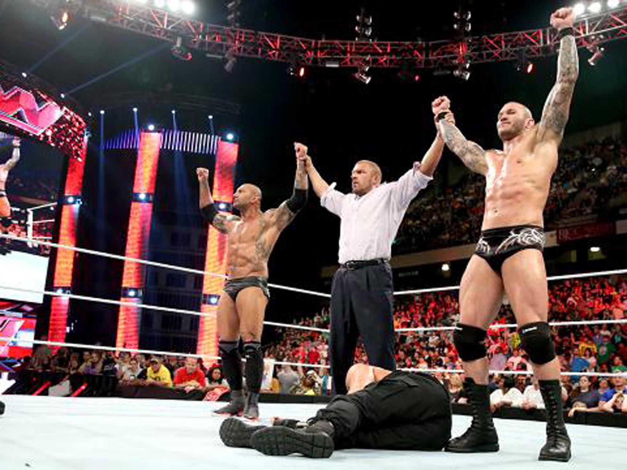 WWE Raw results Triple H, Randy Orton and Batista unite to halt Evolution of The Shield The Independent The Independent picture