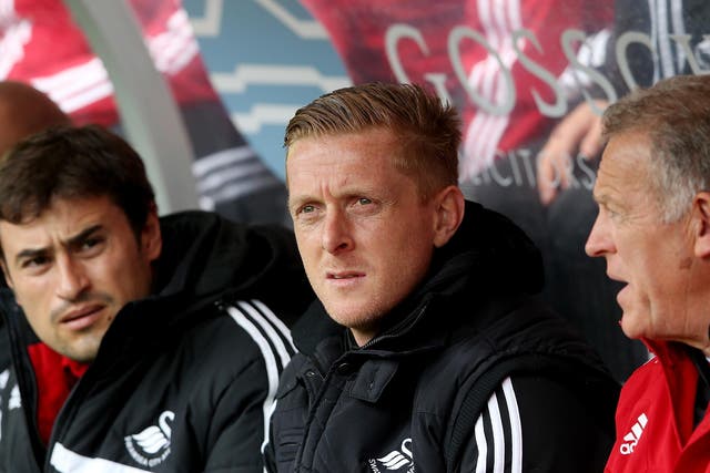 Garry Monk looks on from the touchline