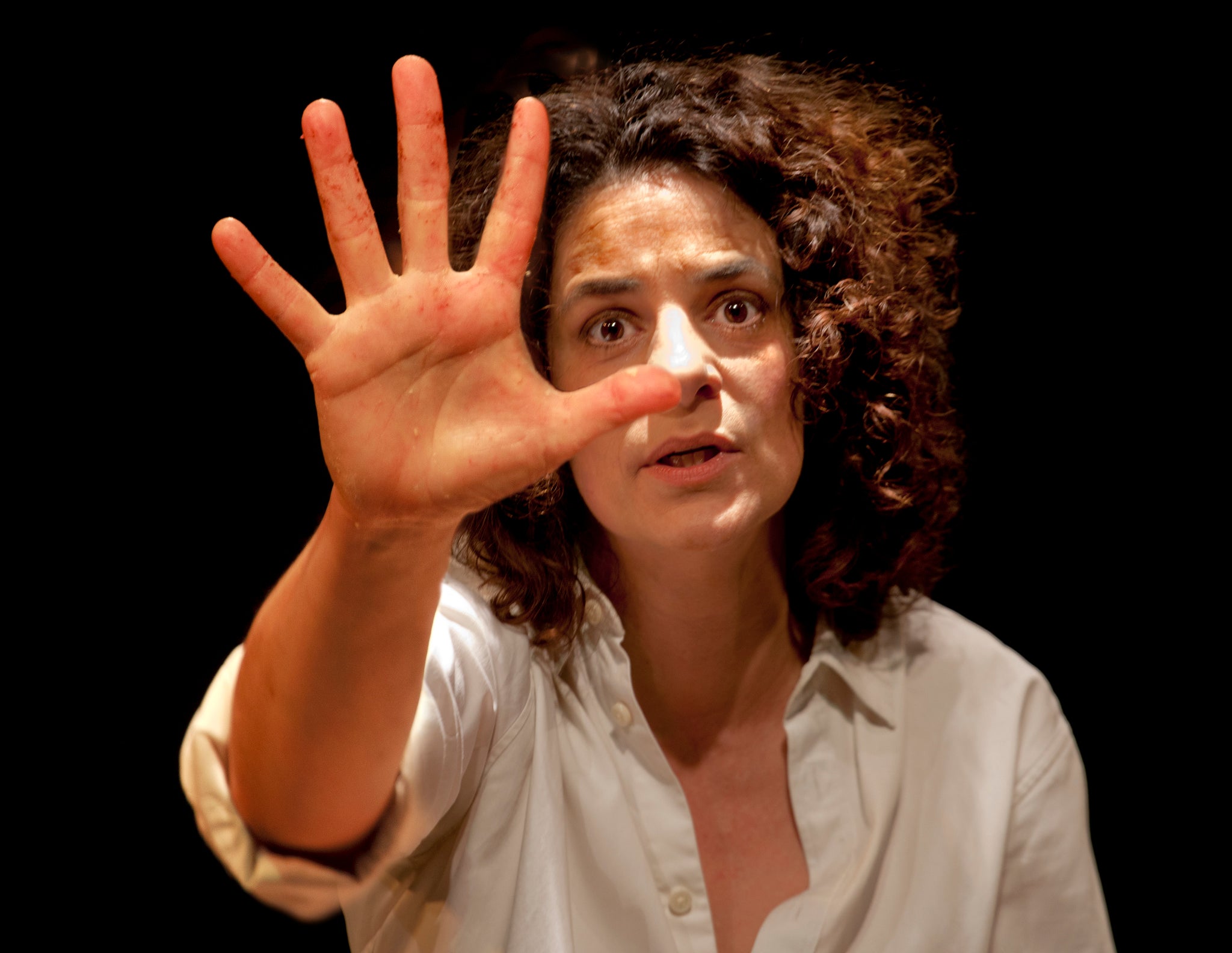 Corinne Jaber in Oh My Sweet Land at the Young Vic