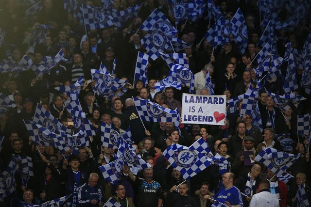 Chelsea fans in Paris for the Champions League quarter-final against PSG