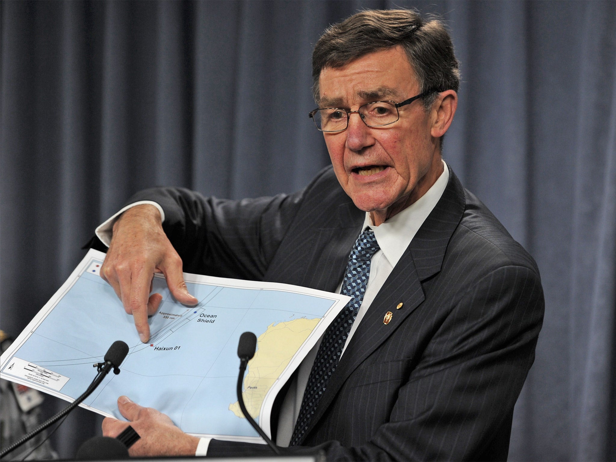 Angus Houston is leading the search for missing Malaysian aircraft