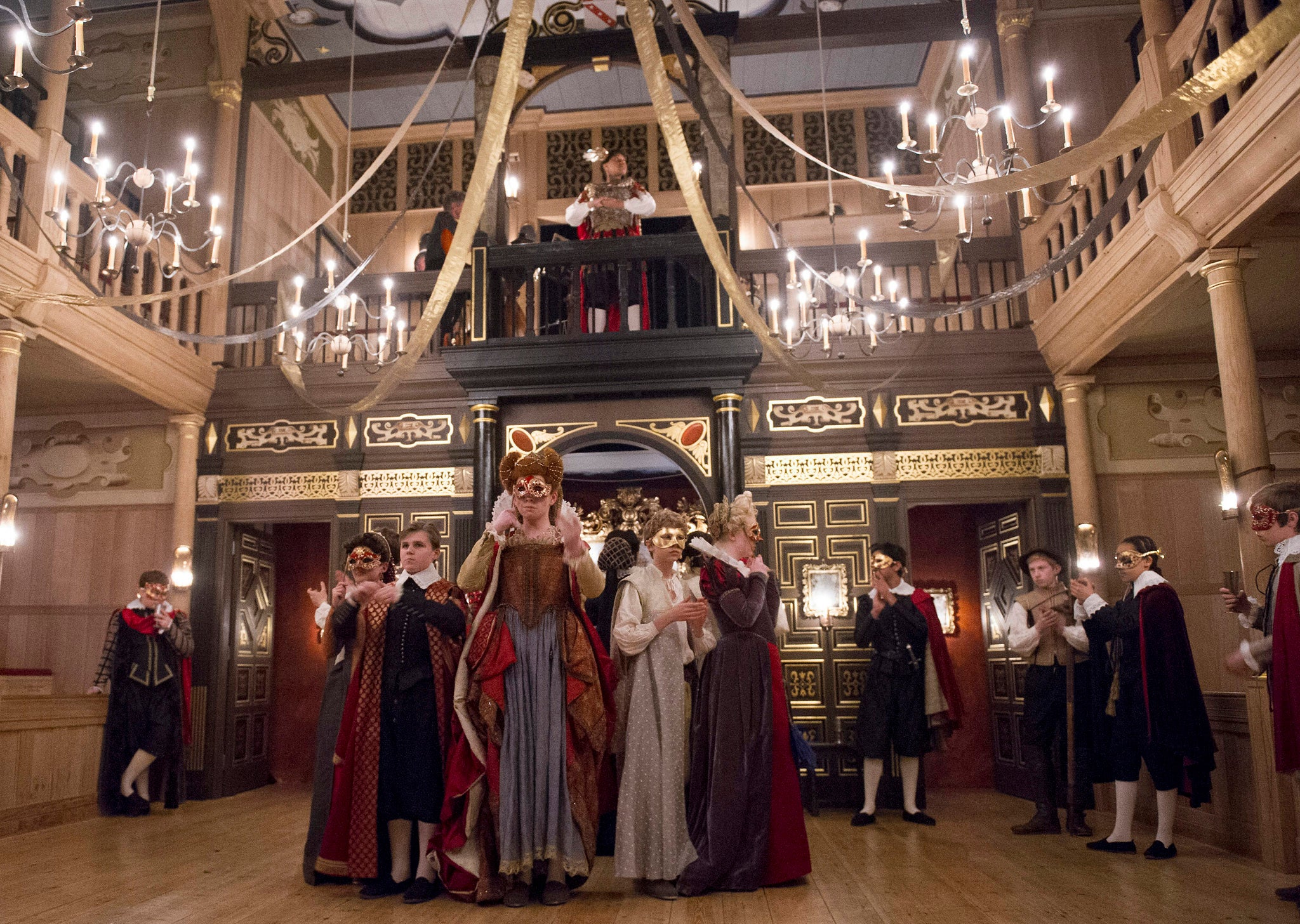 A scene from The Malcontent at the Sam Wanamaker Playhouse