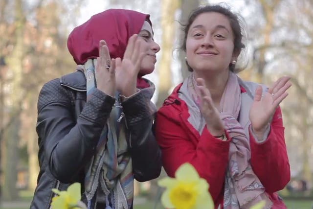 Two young British Muslims dance in The Honesty Policy's 'Happy' video 